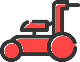 Lawnmower Creative Icon Design vector