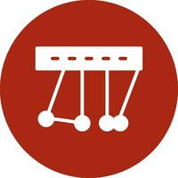 Newton Cradle Creative Icon Design vector