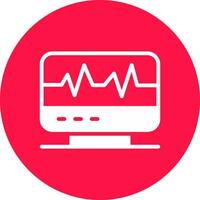 Electrocardiogram Creative Icon Design vector