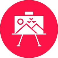 Paint Canvas Creative Icon Design vector