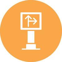 Traffic Sign Creative Icon Design vector