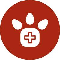 Veterinary Foot Creative Icon Design vector