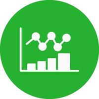 Bar Chart Creative Icon Design vector