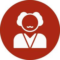 Old Man Creative Icon Design vector