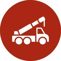 Crane Truck Creative Icon Design vector