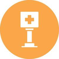 Healthcare Sign Board Creative Icon Design vector