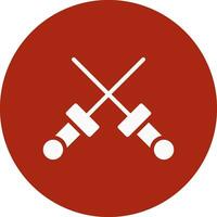 Fencing Creative Icon Design vector