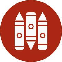 Crayon Creative Icon Design vector