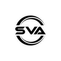 SVA Letter Logo Design, Inspiration for a Unique Identity. Modern Elegance and Creative Design. Watermark Your Success with the Striking this Logo. vector