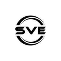 SVE Letter Logo Design, Inspiration for a Unique Identity. Modern Elegance and Creative Design. Watermark Your Success with the Striking this Logo. vector
