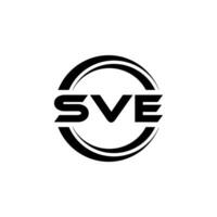 SVE Letter Logo Design, Inspiration for a Unique Identity. Modern Elegance and Creative Design. Watermark Your Success with the Striking this Logo. vector