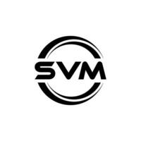 SVM Letter Logo Design, Inspiration for a Unique Identity. Modern Elegance and Creative Design. Watermark Your Success with the Striking this Logo. vector