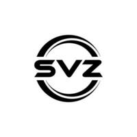 SVZ Letter Logo Design, Inspiration for a Unique Identity. Modern Elegance and Creative Design. Watermark Your Success with the Striking this Logo. vector