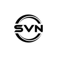SVN Letter Logo Design, Inspiration for a Unique Identity. Modern Elegance and Creative Design. Watermark Your Success with the Striking this Logo. vector
