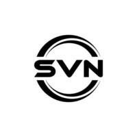 SVN Letter Logo Design, Inspiration for a Unique Identity. Modern Elegance and Creative Design. Watermark Your Success with the Striking this Logo. vector