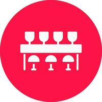 Bar Counter Creative Icon Design vector