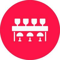 Bar Counter Creative Icon Design vector