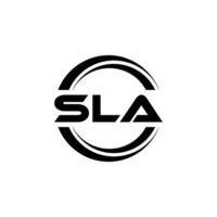 SLA Letter Logo Design, Inspiration for a Unique Identity. Modern Elegance and Creative Design. Watermark Your Success with the Striking this Logo. vector