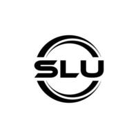 slu letra logo diseño, inspiración para un único identidad. moderno elegancia y creativo diseño. filigrana tu éxito con el sorprendentes esta logo. vector