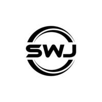 SWJ Letter Logo Design, Inspiration for a Unique Identity. Modern Elegance and Creative Design. Watermark Your Success with the Striking this Logo. vector