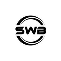 swb letra logo diseño, inspiración para un único identidad. moderno elegancia y creativo diseño. filigrana tu éxito con el sorprendentes esta logo. vector