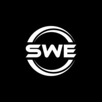 SWE Letter Logo Design, Inspiration for a Unique Identity. Modern Elegance and Creative Design. Watermark Your Success with the Striking this Logo. vector