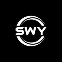 SWY Letter Logo Design, Inspiration for a Unique Identity. Modern Elegance and Creative Design. Watermark Your Success with the Striking this Logo. vector