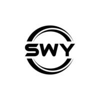 SWY Letter Logo Design, Inspiration for a Unique Identity. Modern Elegance and Creative Design. Watermark Your Success with the Striking this Logo. vector