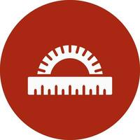 Protractor Creative Icon Design vector