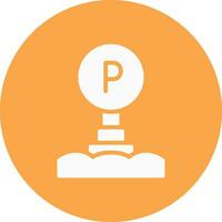 Parking Sign Creative Icon Design vector