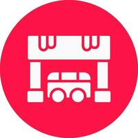 diseño de icono creativo de parada de autobús vector