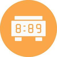Digital Clock Creative Icon Design vector