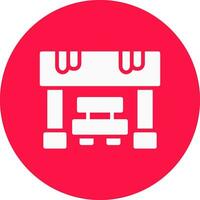 Bus Stop Creative Icon Design vector