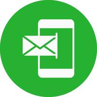 Mobile Email Creative Icon Design vector