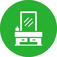 Dressing Table Creative Icon Design vector
