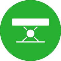 Folding Table Creative Icon Design vector