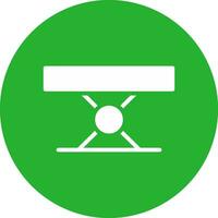 diseño de icono creativo de mesa plegable vector