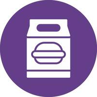 Lunch Bag Creative Icon Design vector