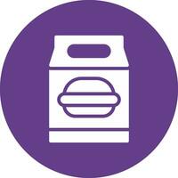 Lunch Bag Creative Icon Design vector