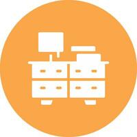 Drawers Creative Icon Design vector