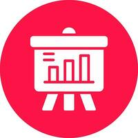 Projector Screen Creative Icon Design vector