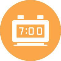 Digital Clock Creative Icon Design vector