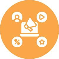 Advertising Creative Icon Design vector