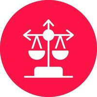 Balance Scale Creative Icon Design vector