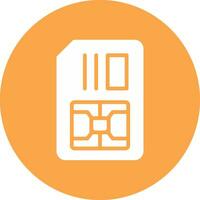 Simcard Creative Icon Design vector