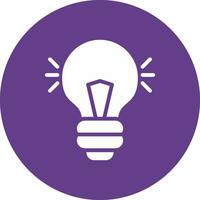 Light Bulb Creative Icon Design vector