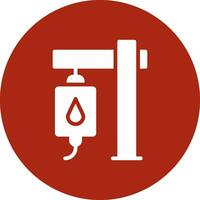 Blood Transfusion Creative Icon Design vector