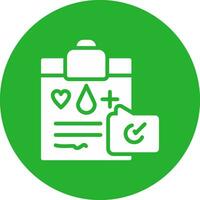 Medical Record Creative Icon Design vector