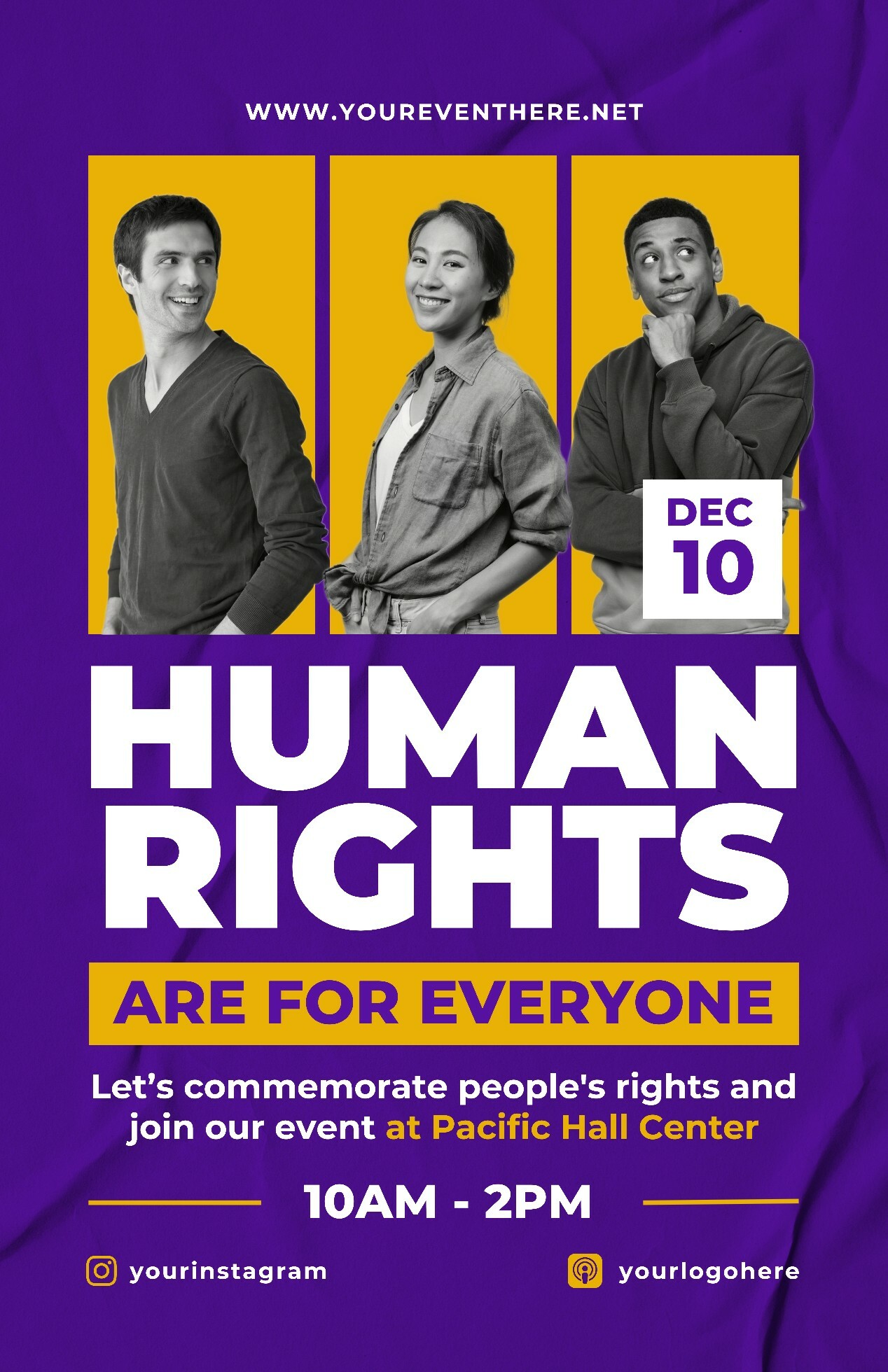 Human Rights Event Poster Template