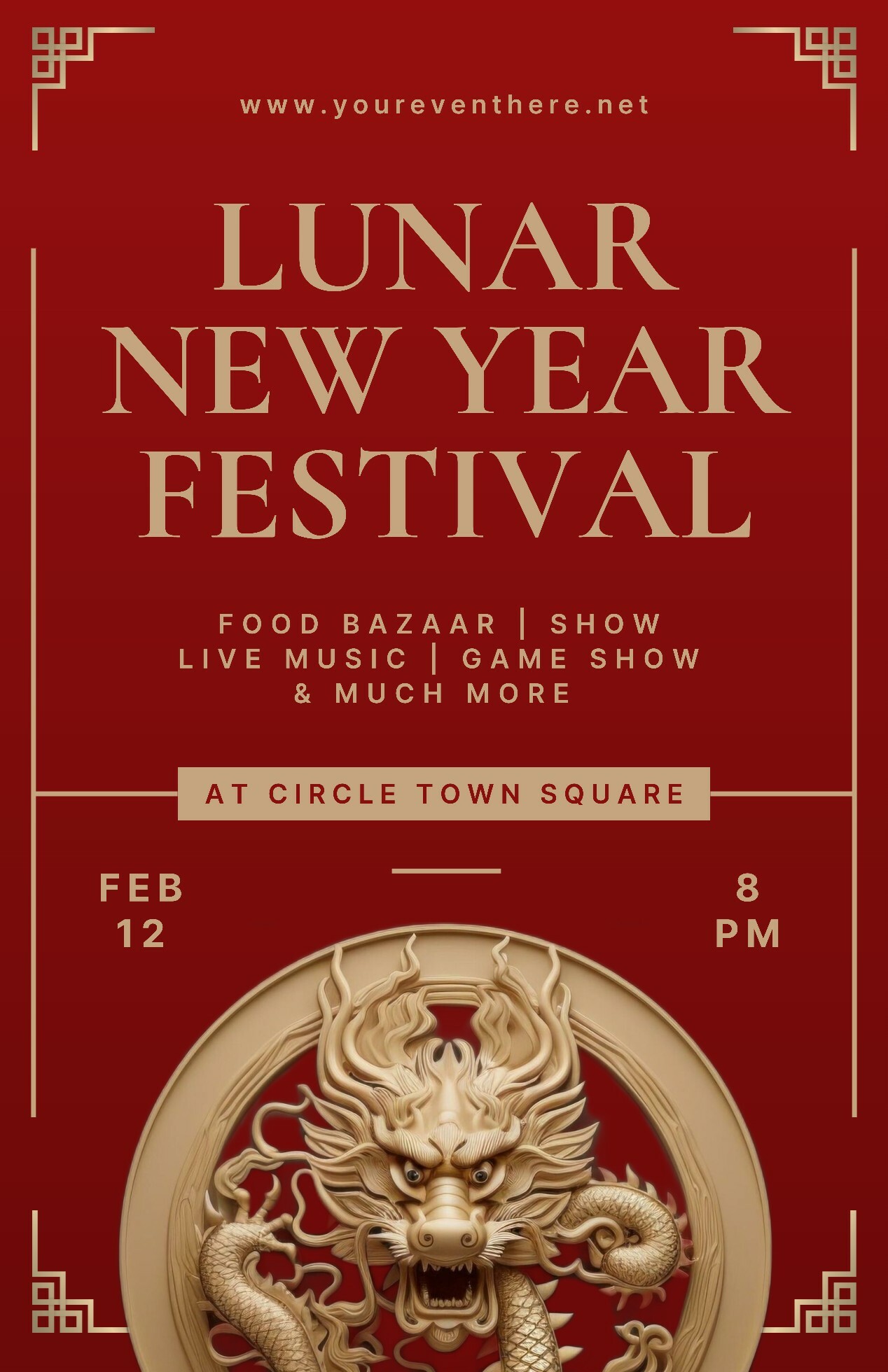 Lunar New Year Festival Poster